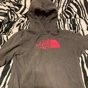 Grey north face sweat shirt